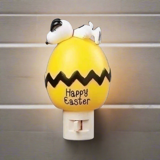 Roman 3.5" H Snoopy Easter Egg Night