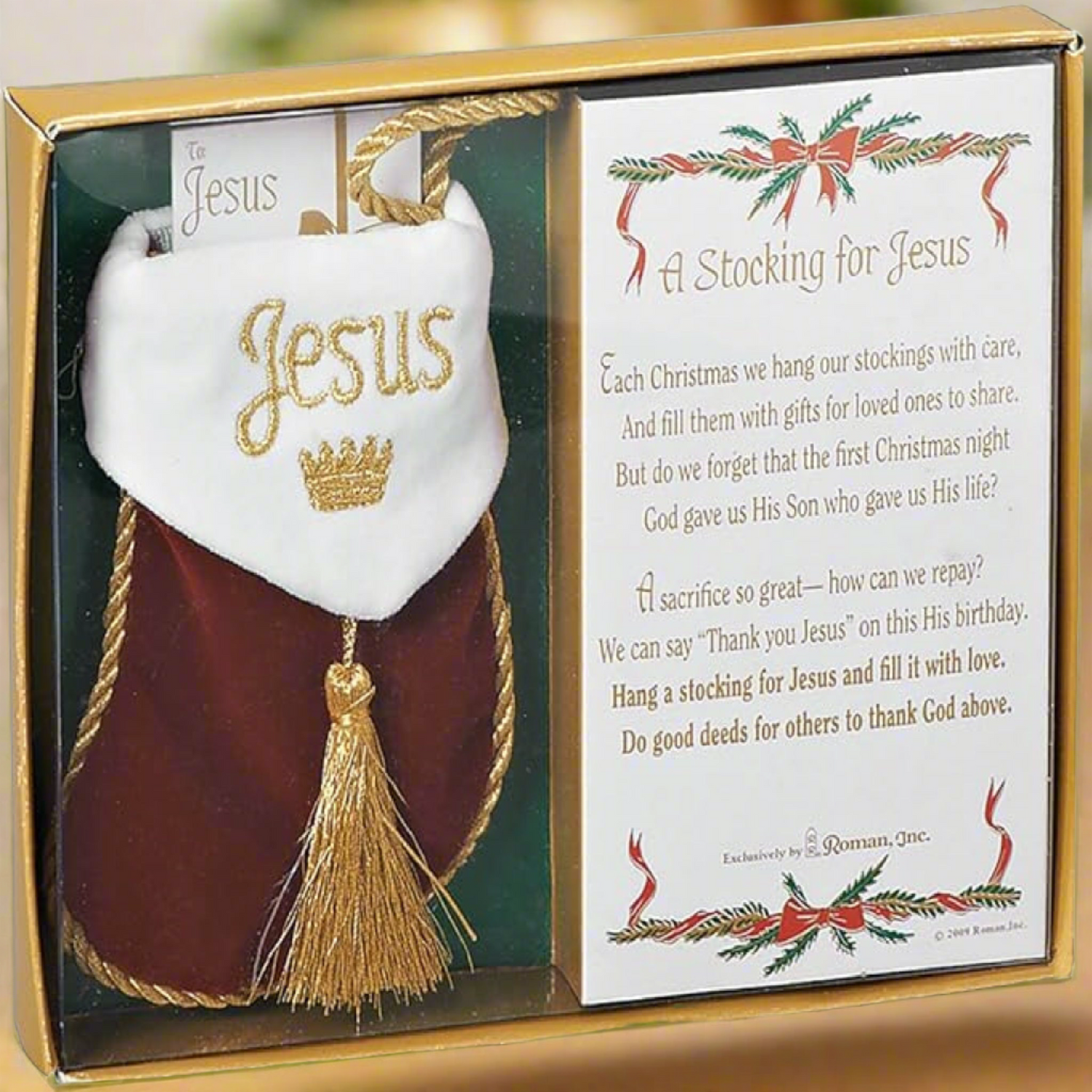 Roman A Stocking for Jesus Ornament