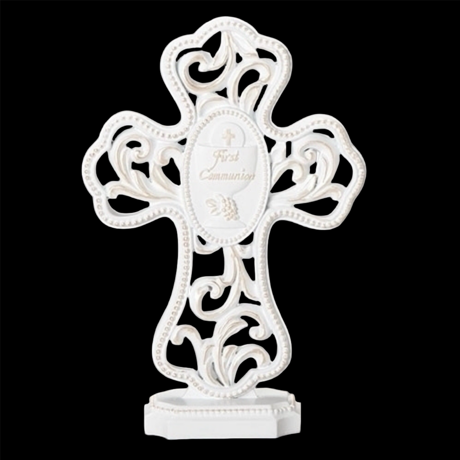 Roman Communion Table Cross White