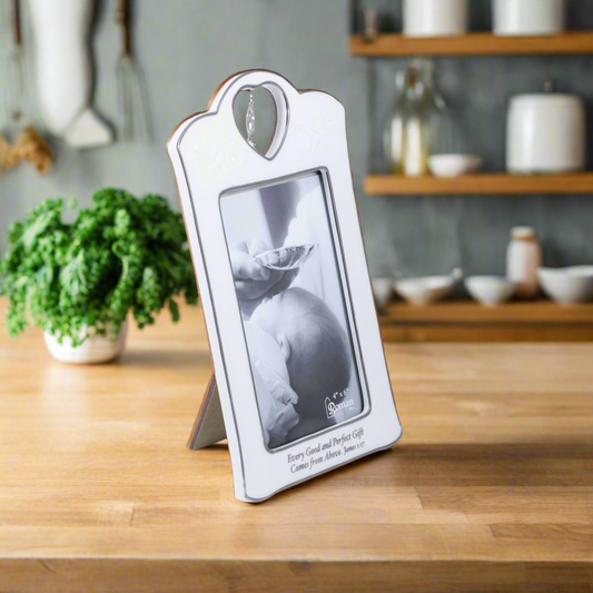 Roman Crossfish Baptism Photo Frame