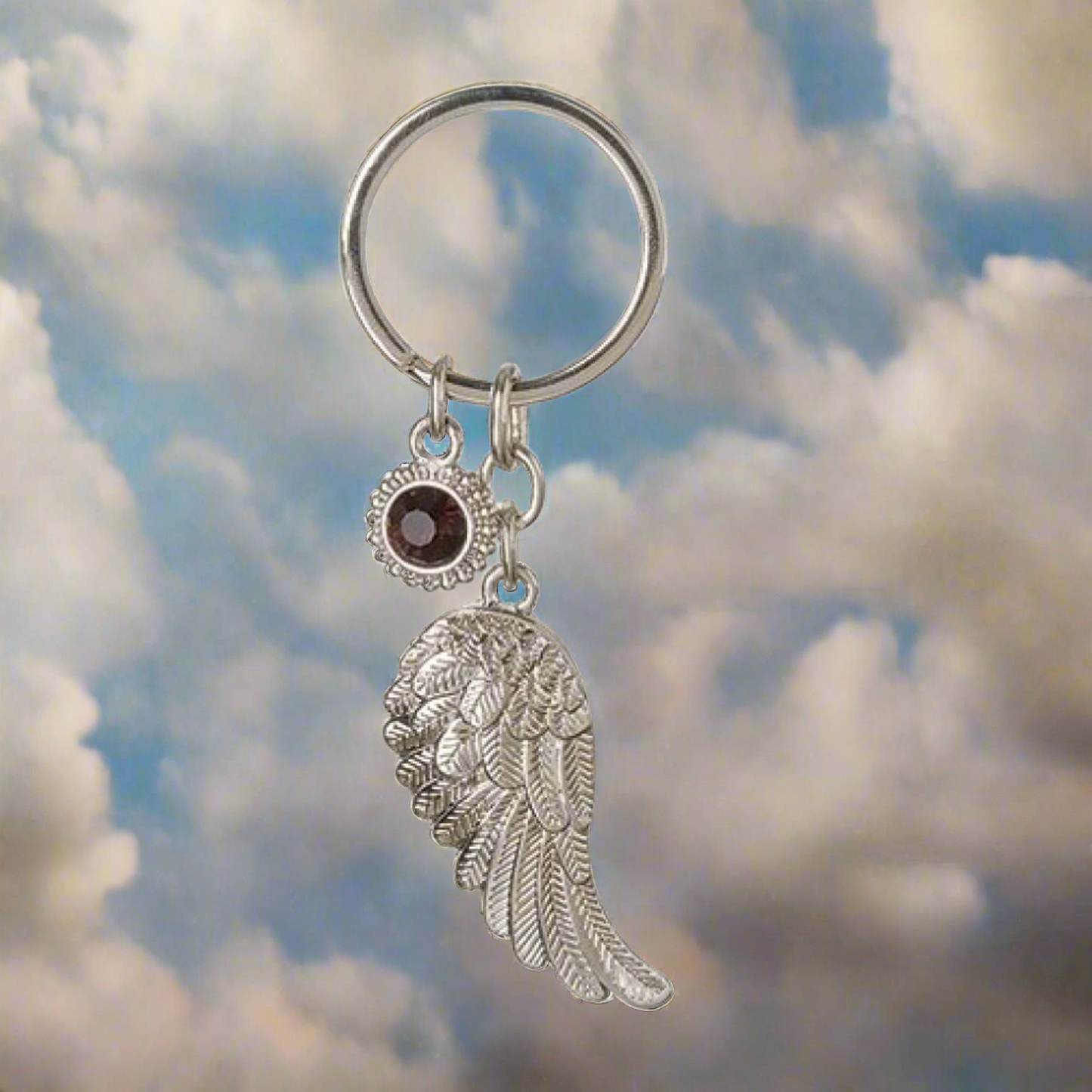 Roman February Angel Wing Keychain Caroline Collection