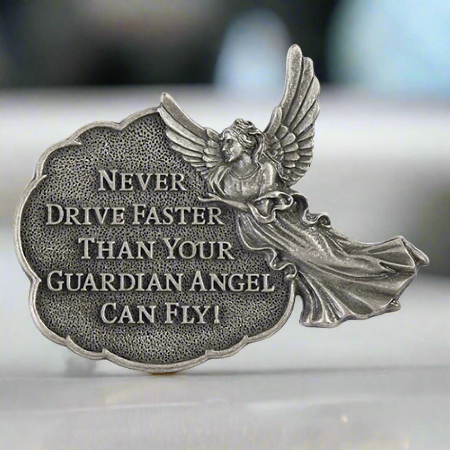 Roman Guardian Angel Car Visor Clip