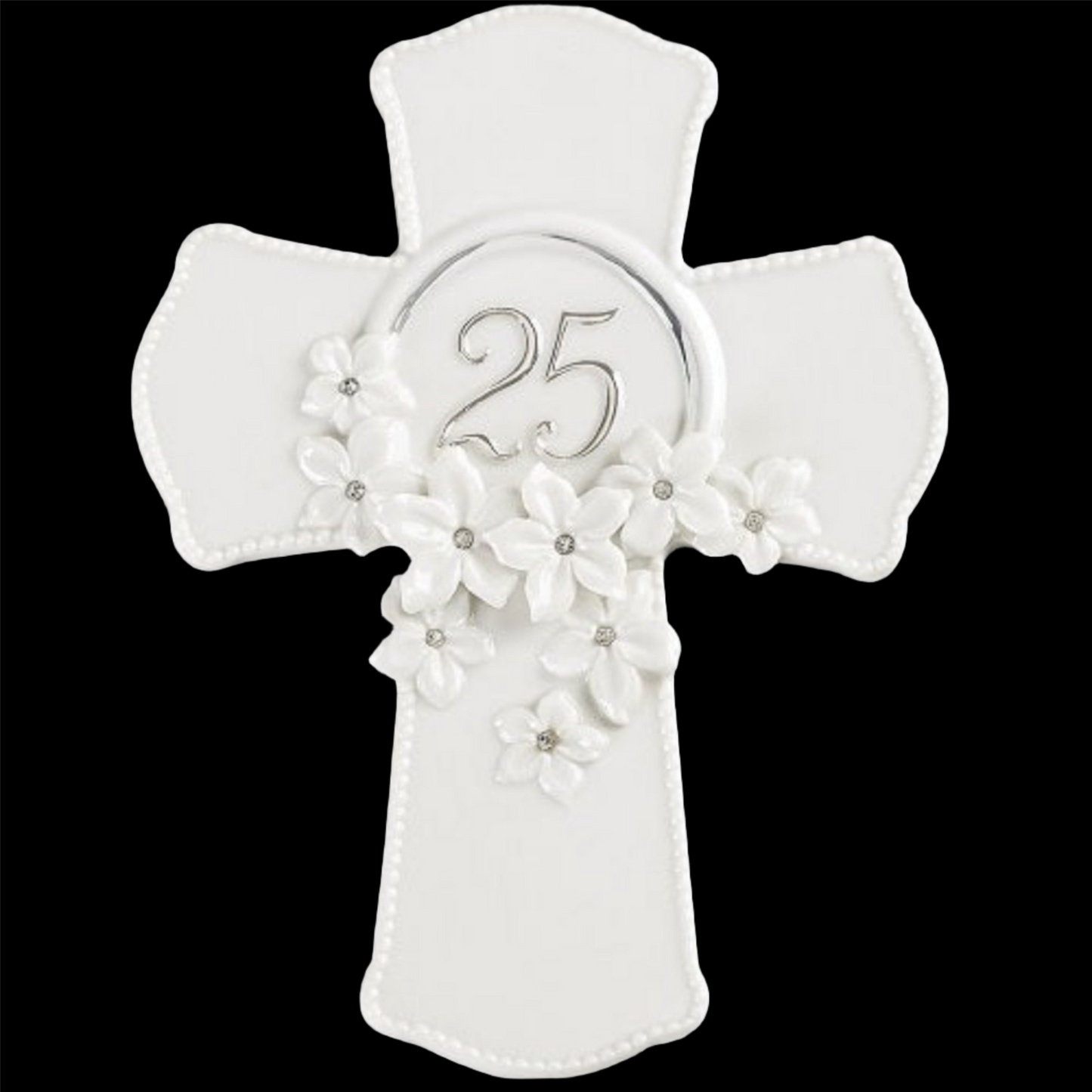 Roman Inc 25th Anniversary Cross Love In Bloom