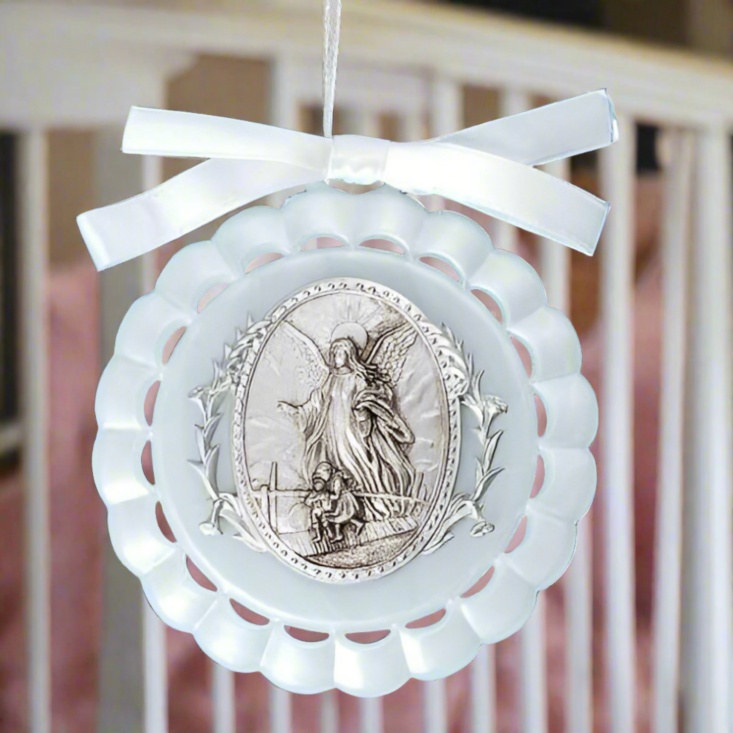 Roman Inc White Cradle Medal (Guardian Angel)