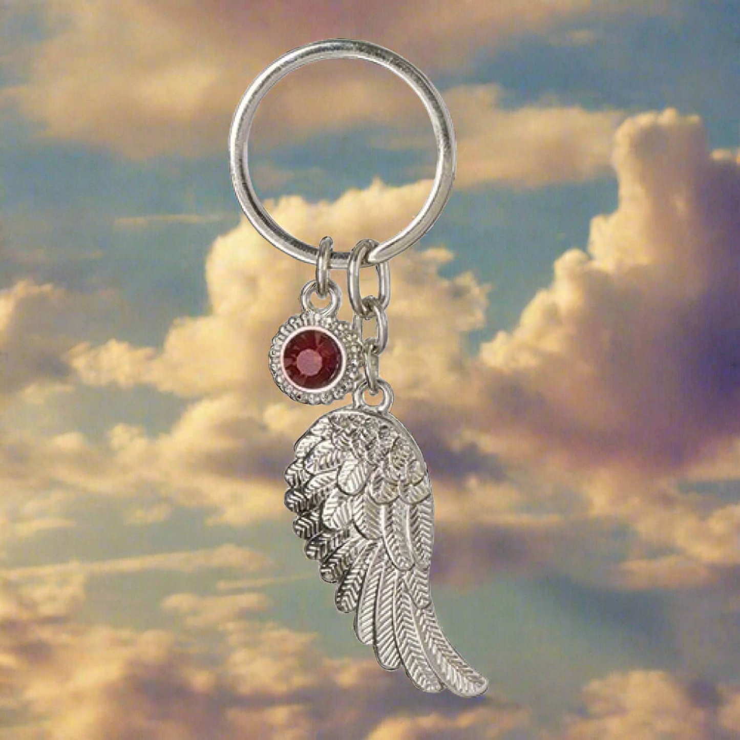 Roman July Angel Wing Keychain