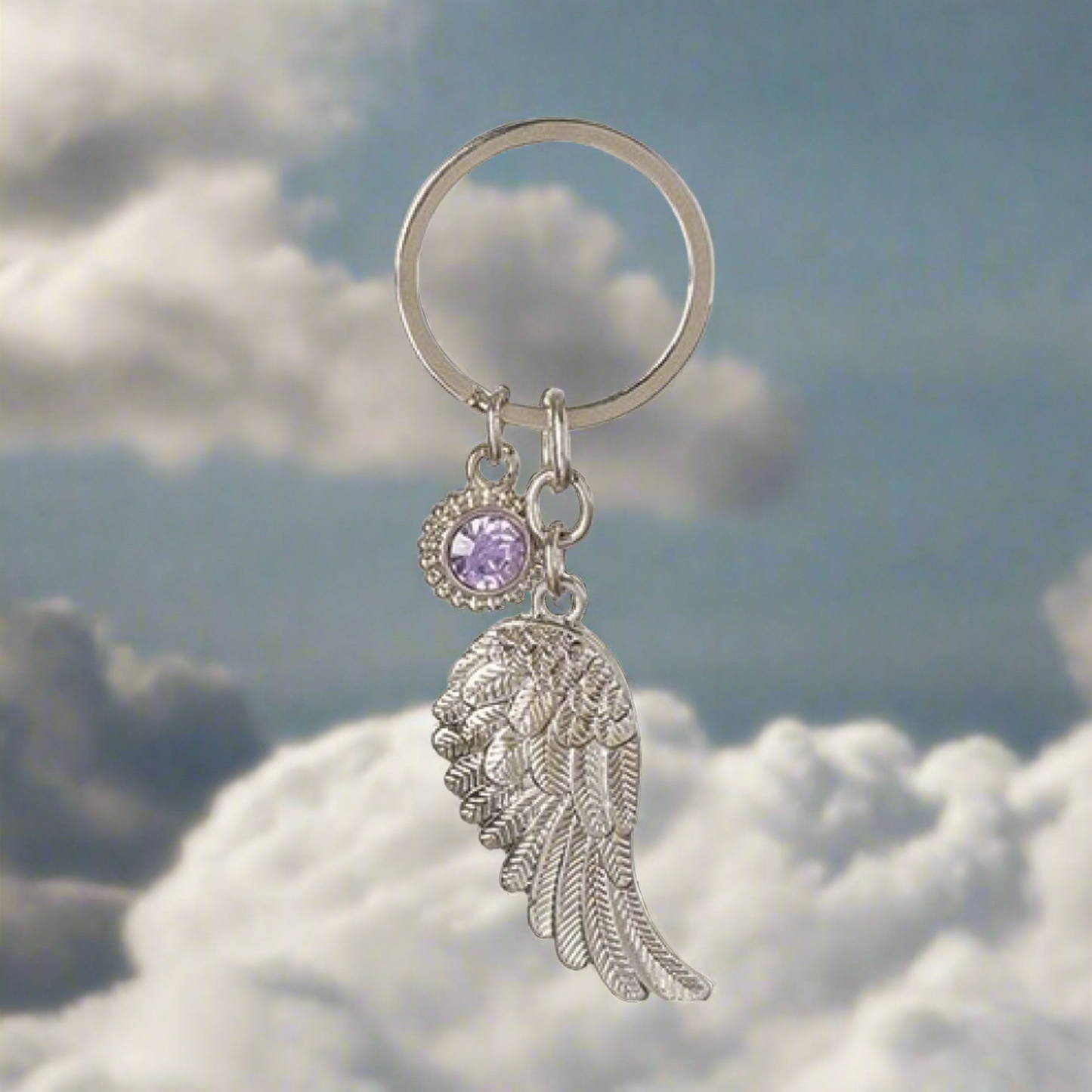 Roman June Angel Wing Keychain