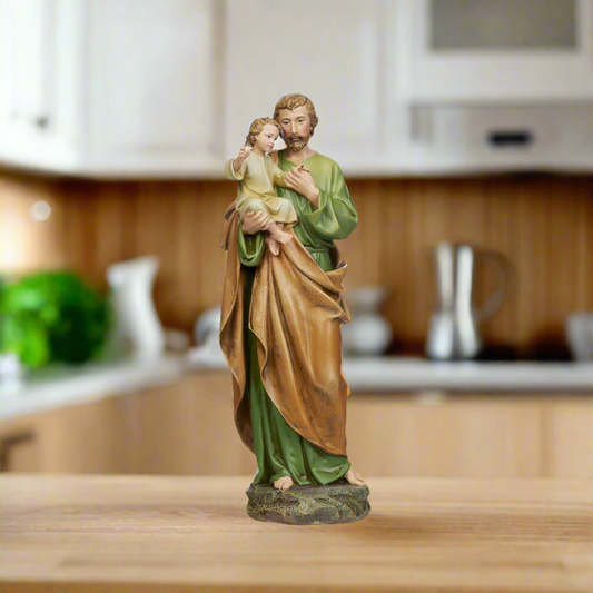 St. Joseph 14" Figure with Baby Jesus by Roman