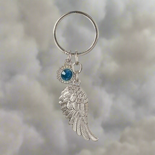 Roman March Angel Wing Keychain Caroline Collection