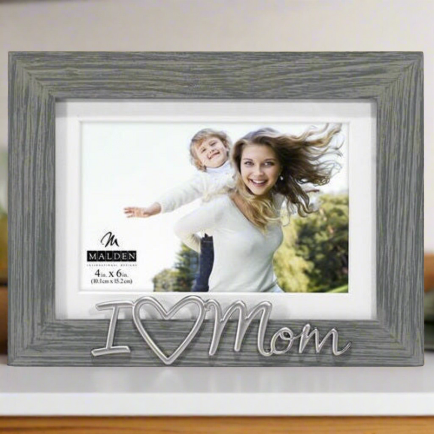 Malden I Heart Mom Photo Frame