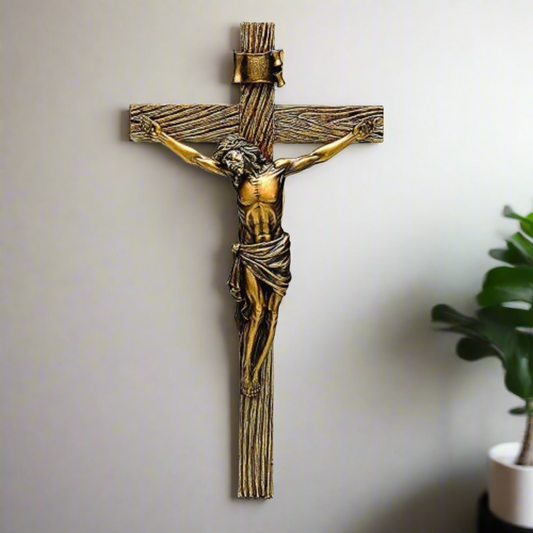 Joseph's Studio 20 Inch Antique Gold Crucifix