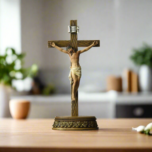 Renaissance Collection 2pc. Crucifix with Stand