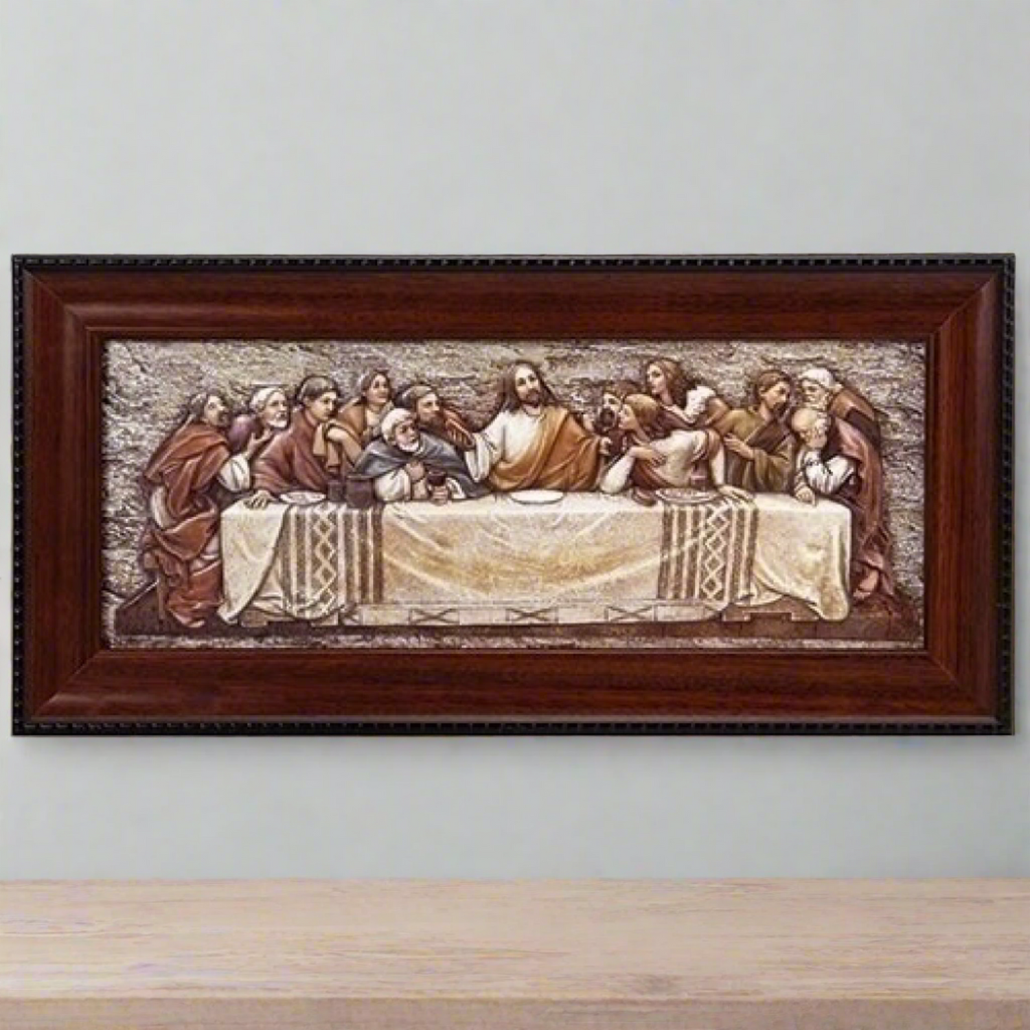 Roman 7"H Last Supper Plaque with Frame