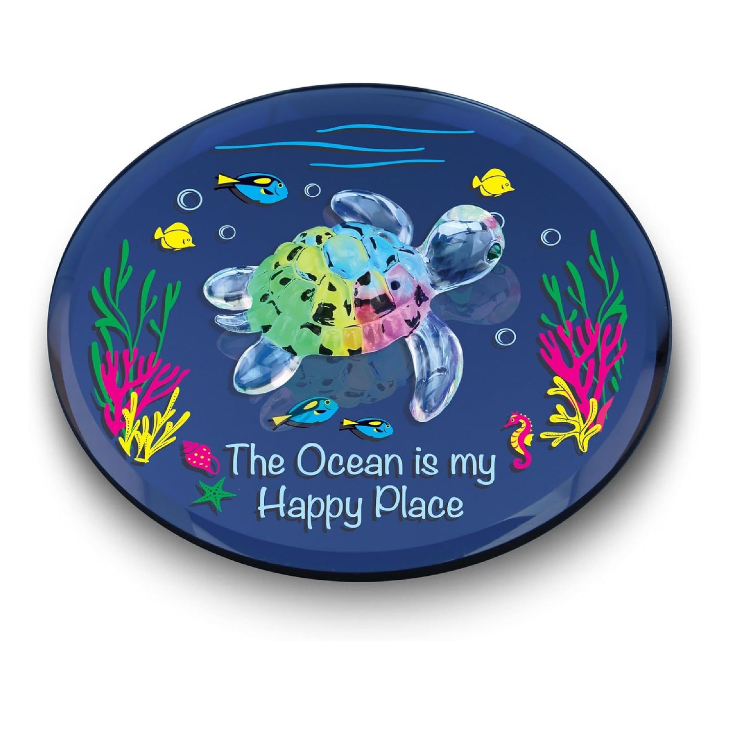 Glass Baron Sea Turtle "Happy Place" - Ria's Gift Shop