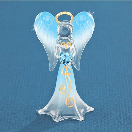 Blue Angelique with Crystal Figure