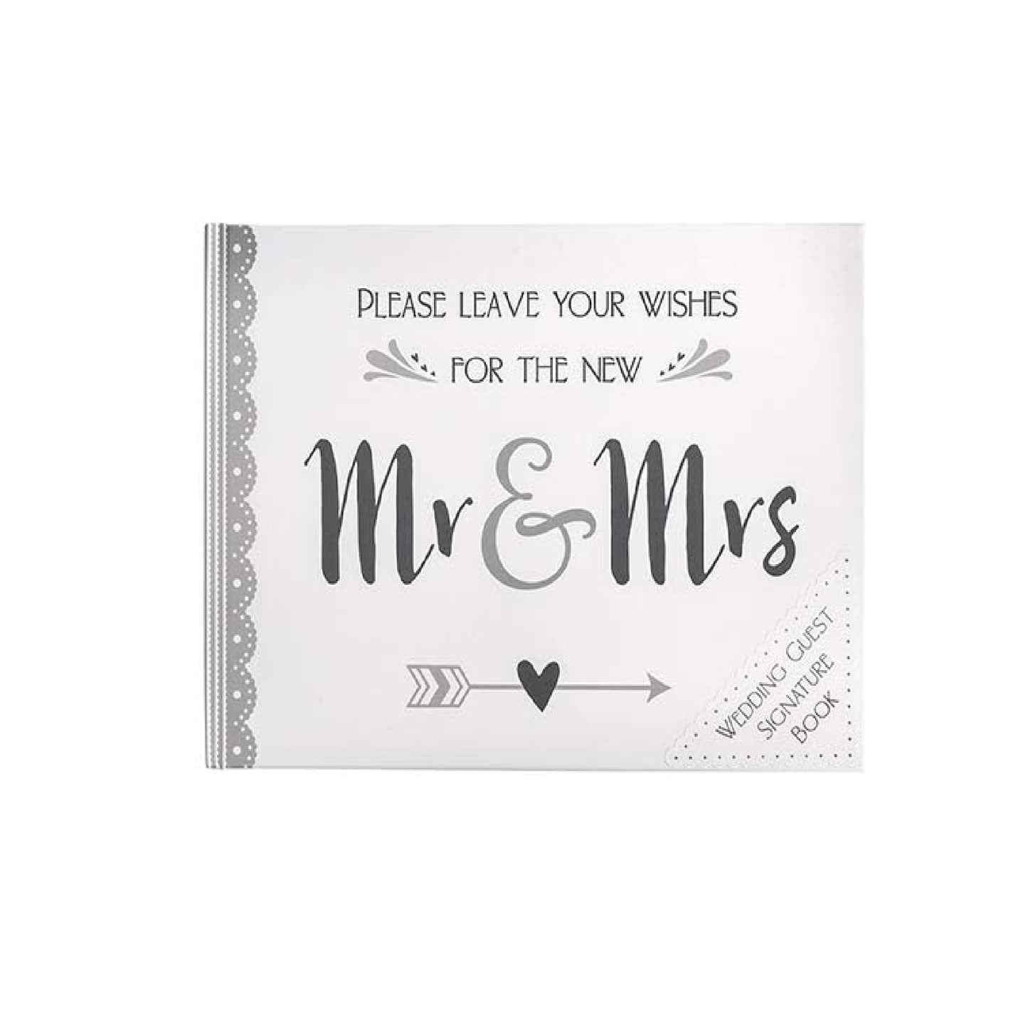 Malden "Mr. & Mrs." Wedding Guest Book