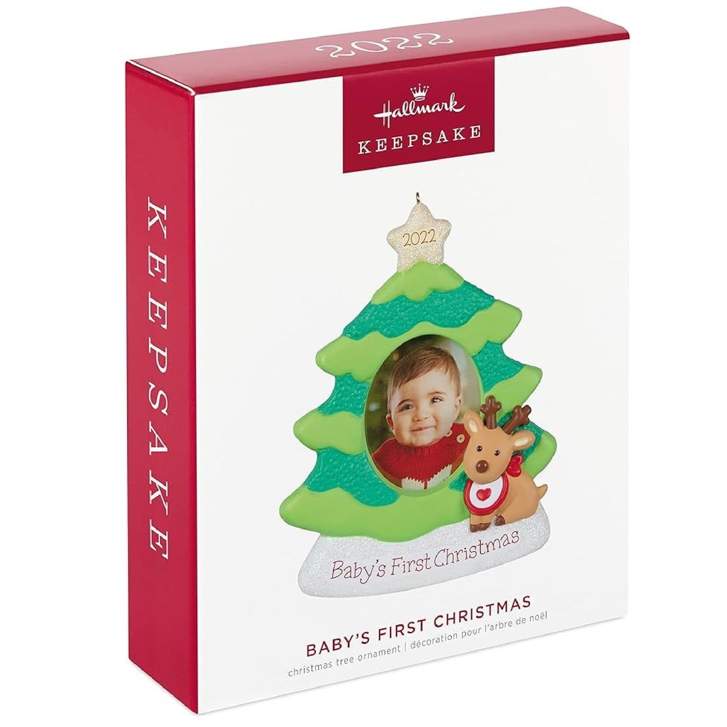 Hallmark Keepsake Christmas Ornament, 2022. Baby's First Christmas Photo Frame