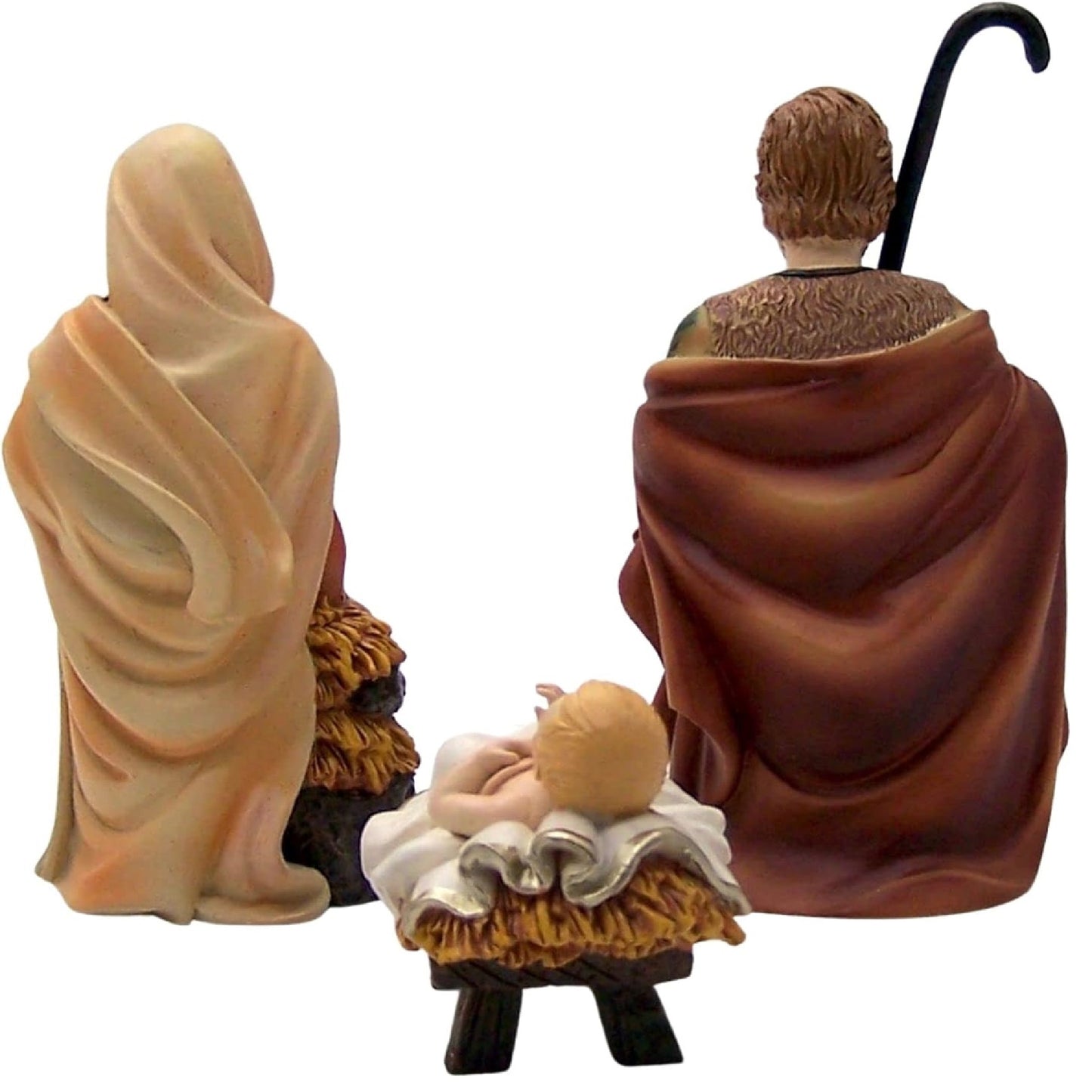 Nativity With Stable Shepherd And Donkey 6 Piece Set