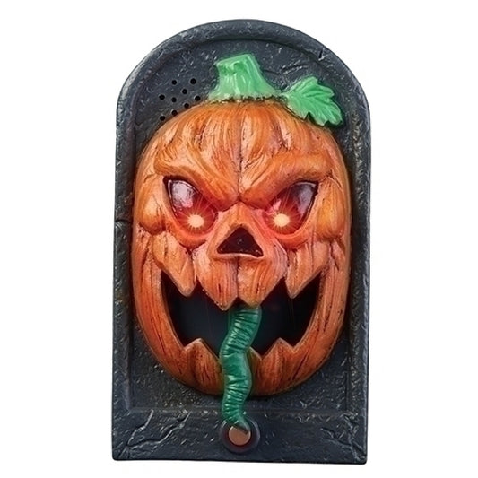 Roman Scary Pumpkin Doorbell With Lights and Sound