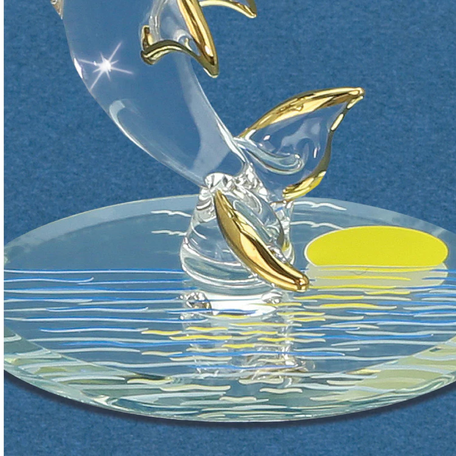 Glass Baron Sunset Dolphin Figure