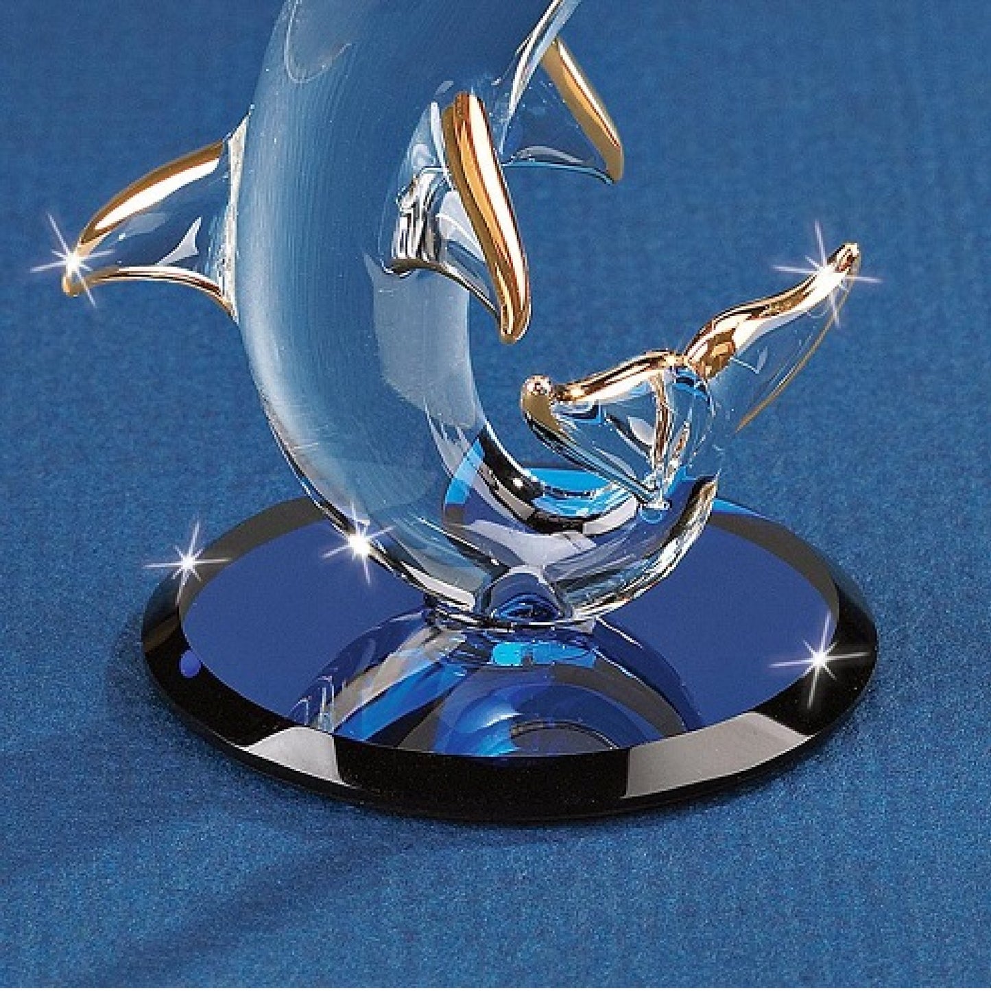 Glass Baron Dolphin Balancing Crystal Ball