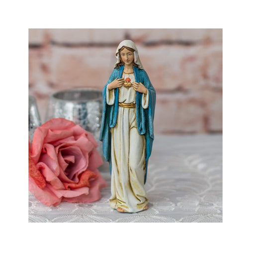 Roman 6" Immaculate Heart of Mary Statue