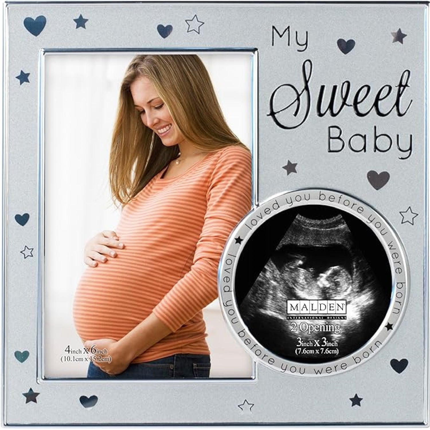 Malden 2-opening ''Sweet Baby'' Sonogram Photo Frame