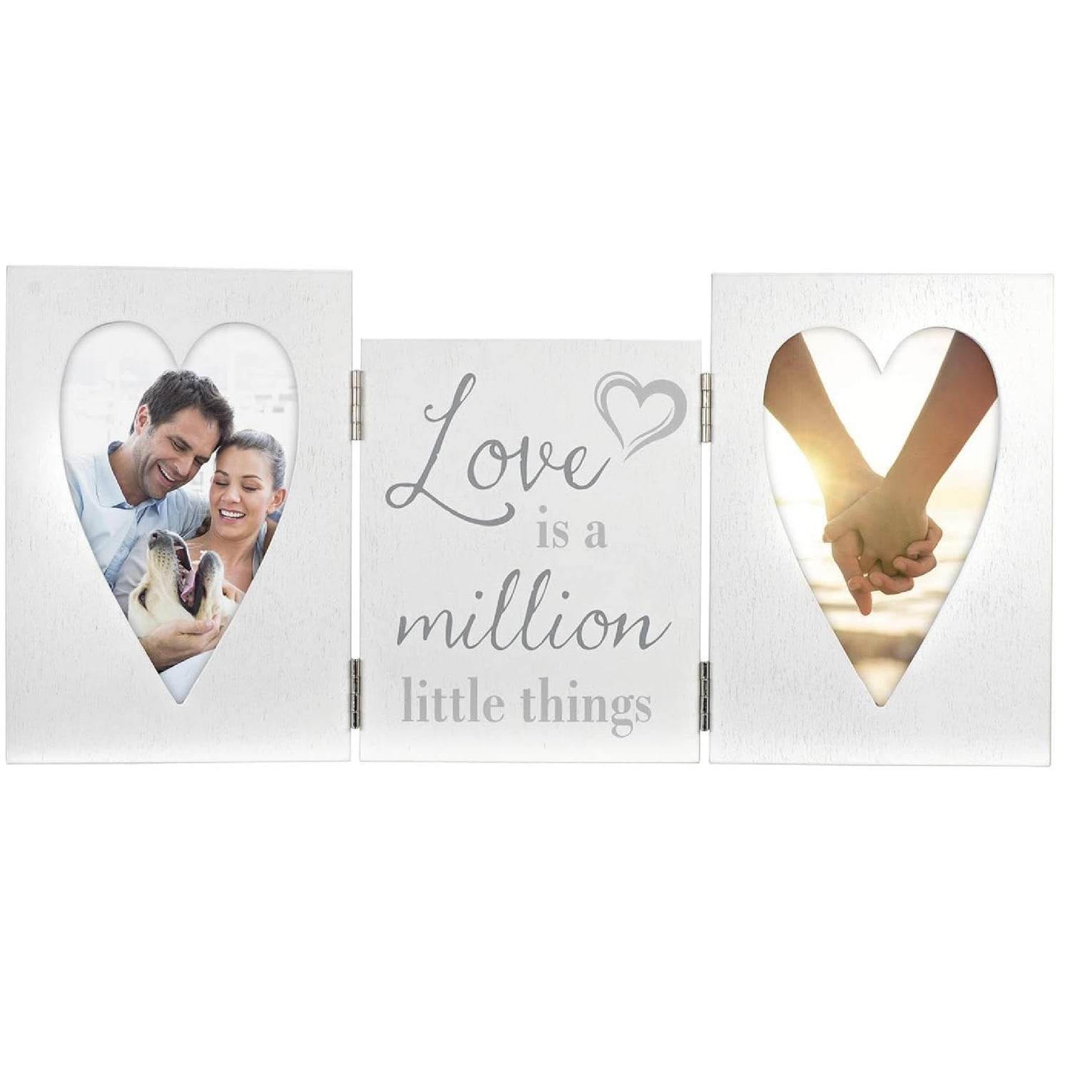 Malden International Designs 20272-01 Love Tri-Fold White, 4x6