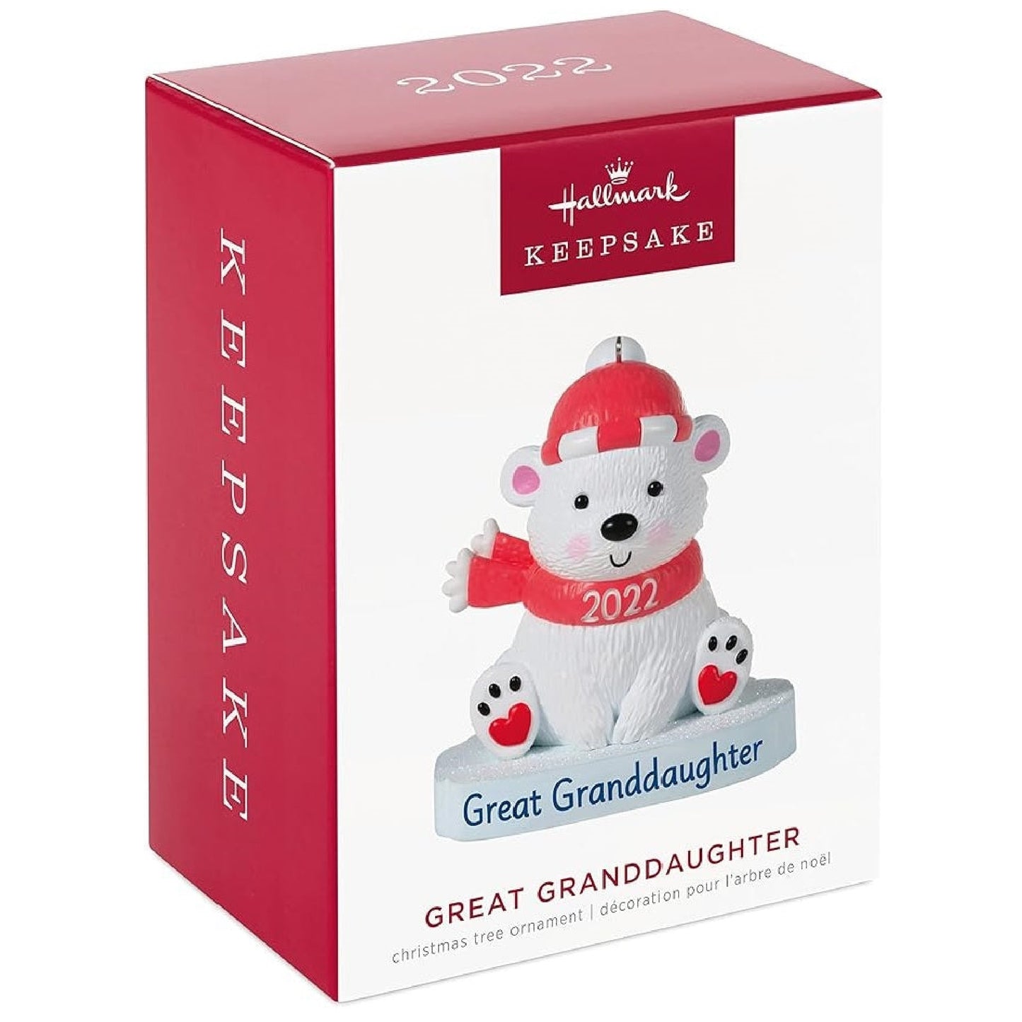 Hallmark Keepsake Ornament 2022 Great Granddaughter Polar Bear