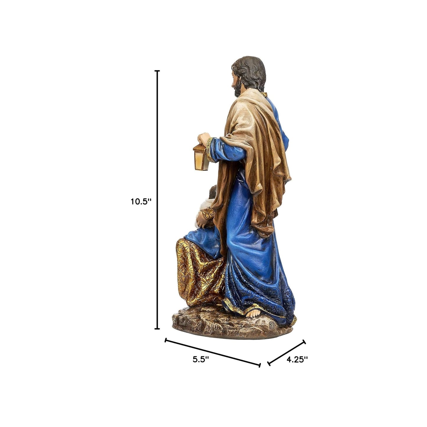 Holy Family Blue & Gold Figure by Josephs Studio