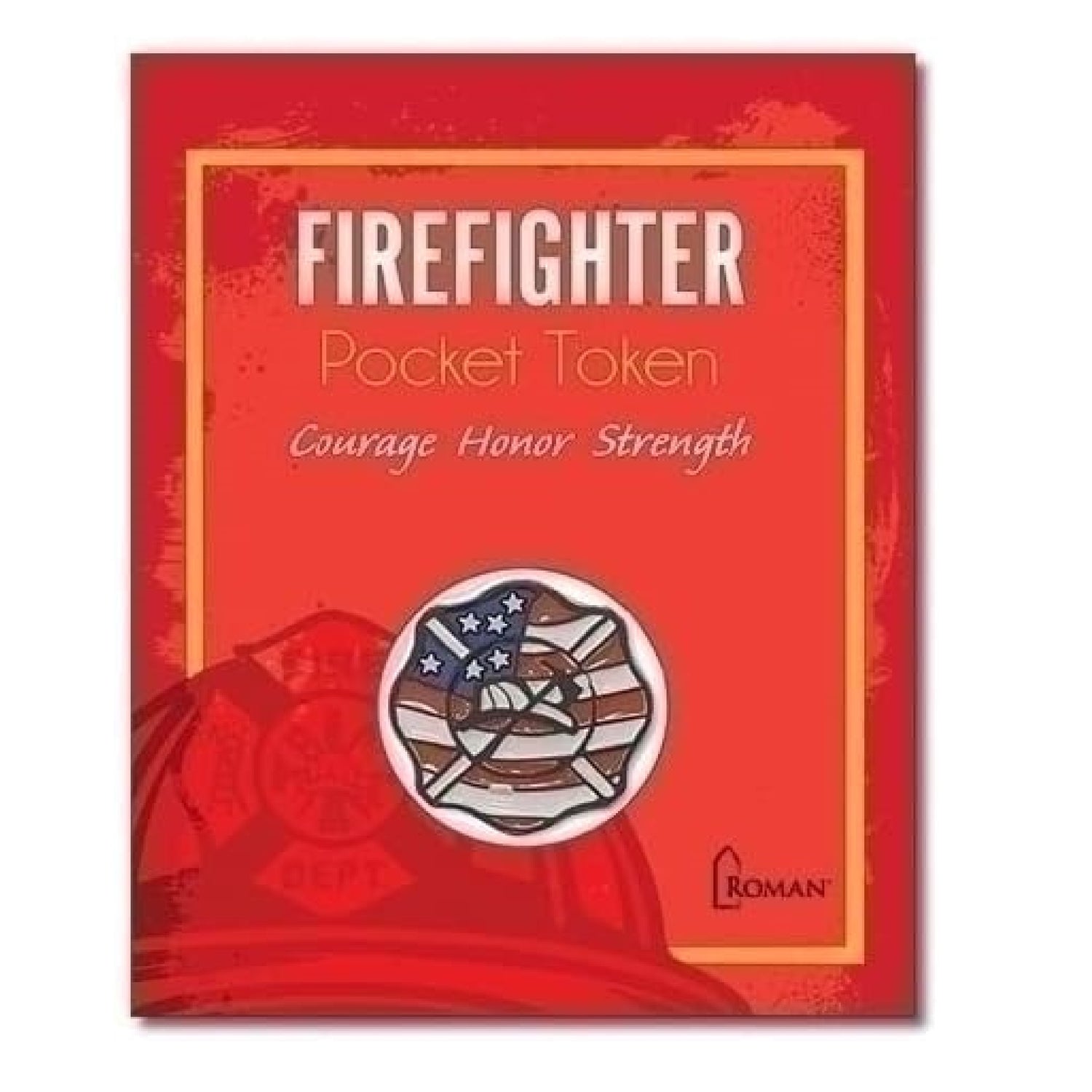 Firefighter 1" Pocket Token on Card by Roman