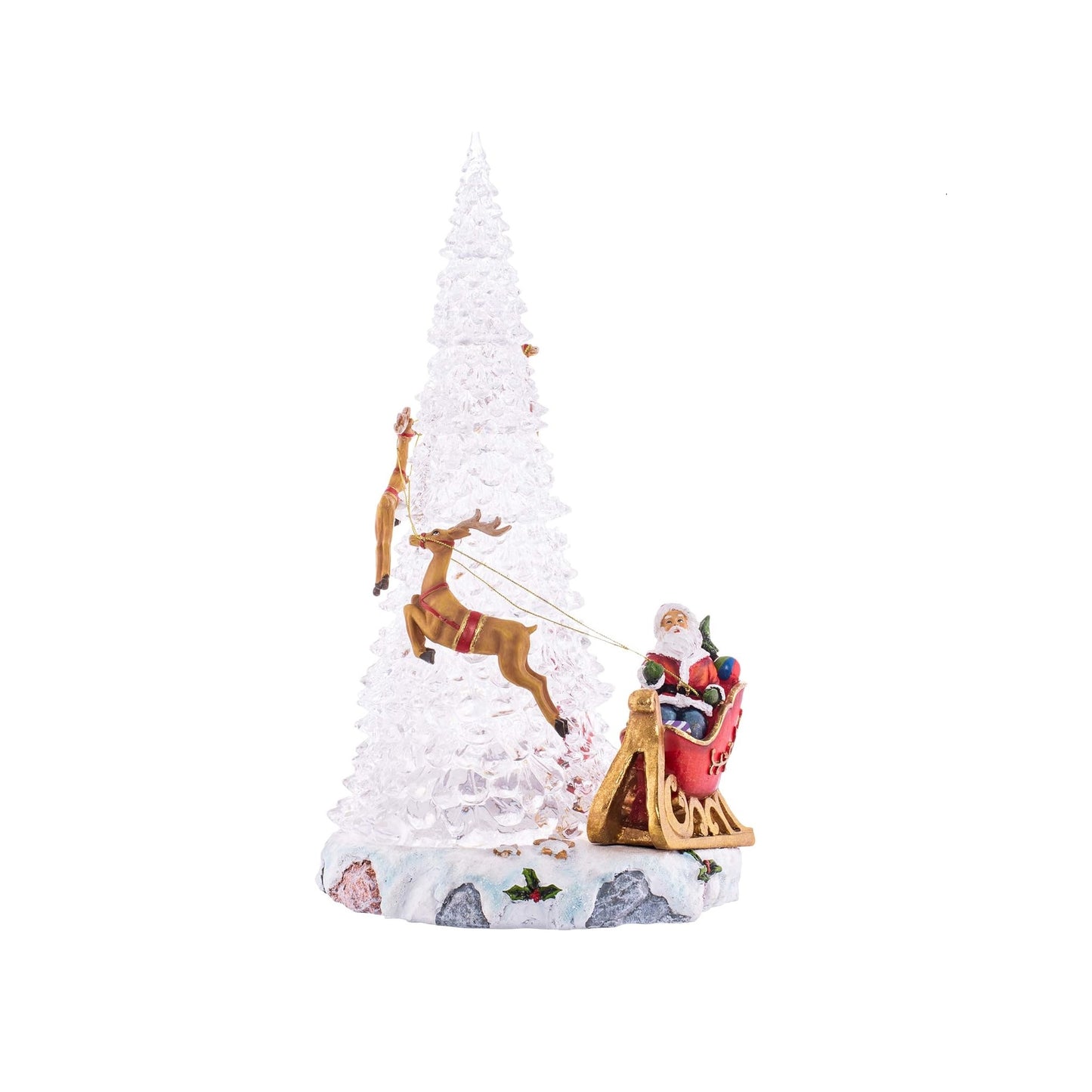 Roman LED Christmas Tree with Santa and Deer