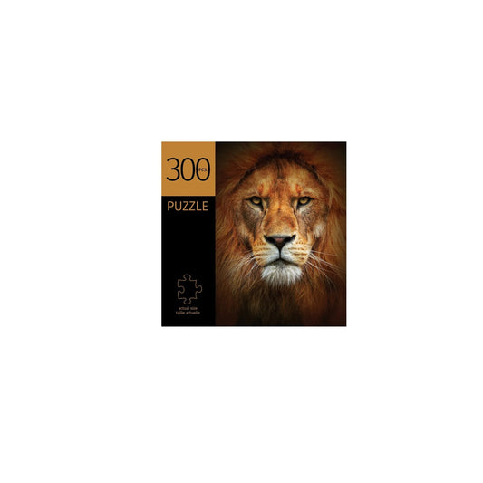 Puzzle motif visage de lion, 300 pièces