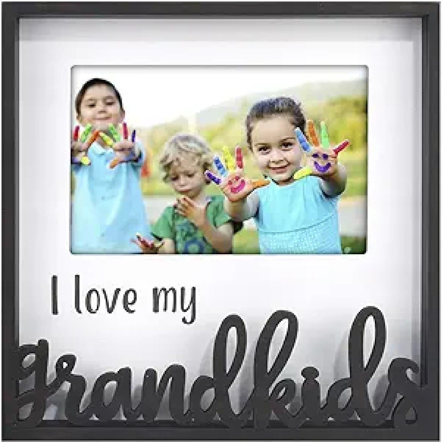 Malden I Love My Grandkids Laser Cut Shadowbox Photo Frame