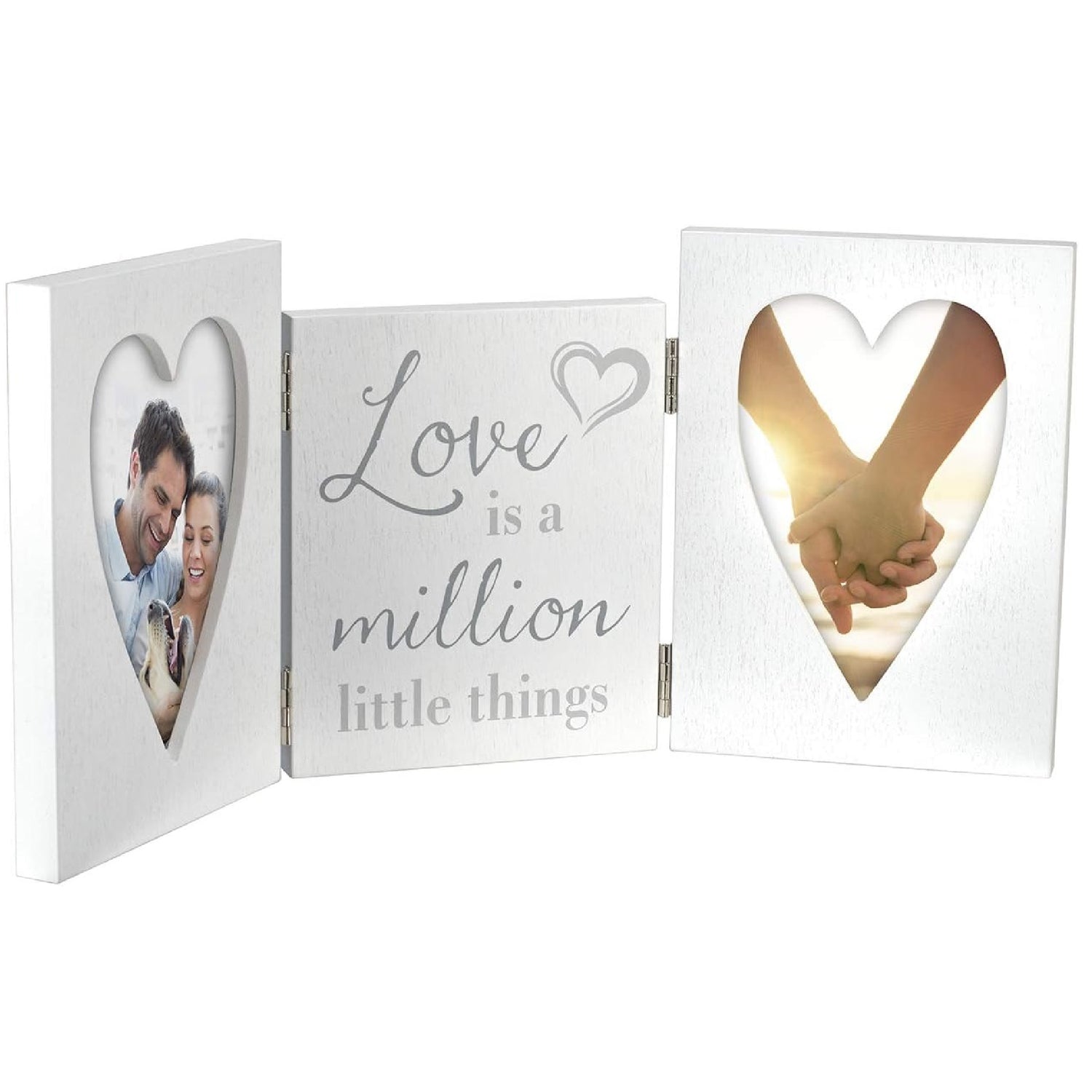 Malden International Designs 20272-01 Love Tri-Fold White, 4x6