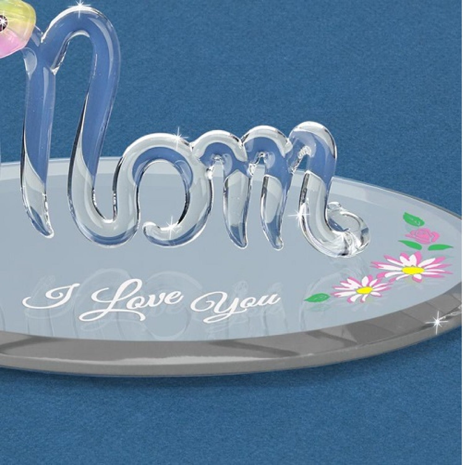 Glass Baron Mom with Butterfly "I Love You"