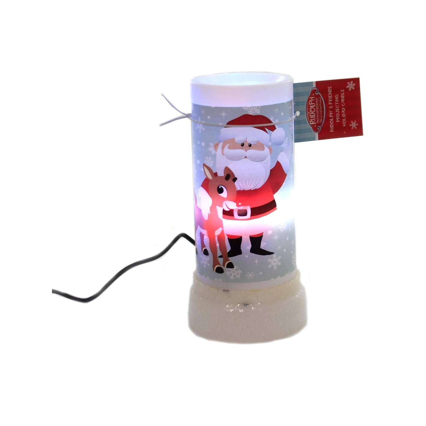 Roman LED Rudolph Santa Candle Snowflake Projector Images