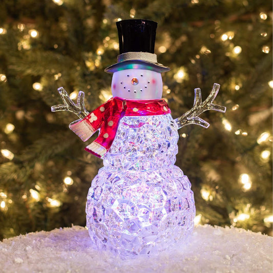 Roman LED Snowman with Changing Color Lights