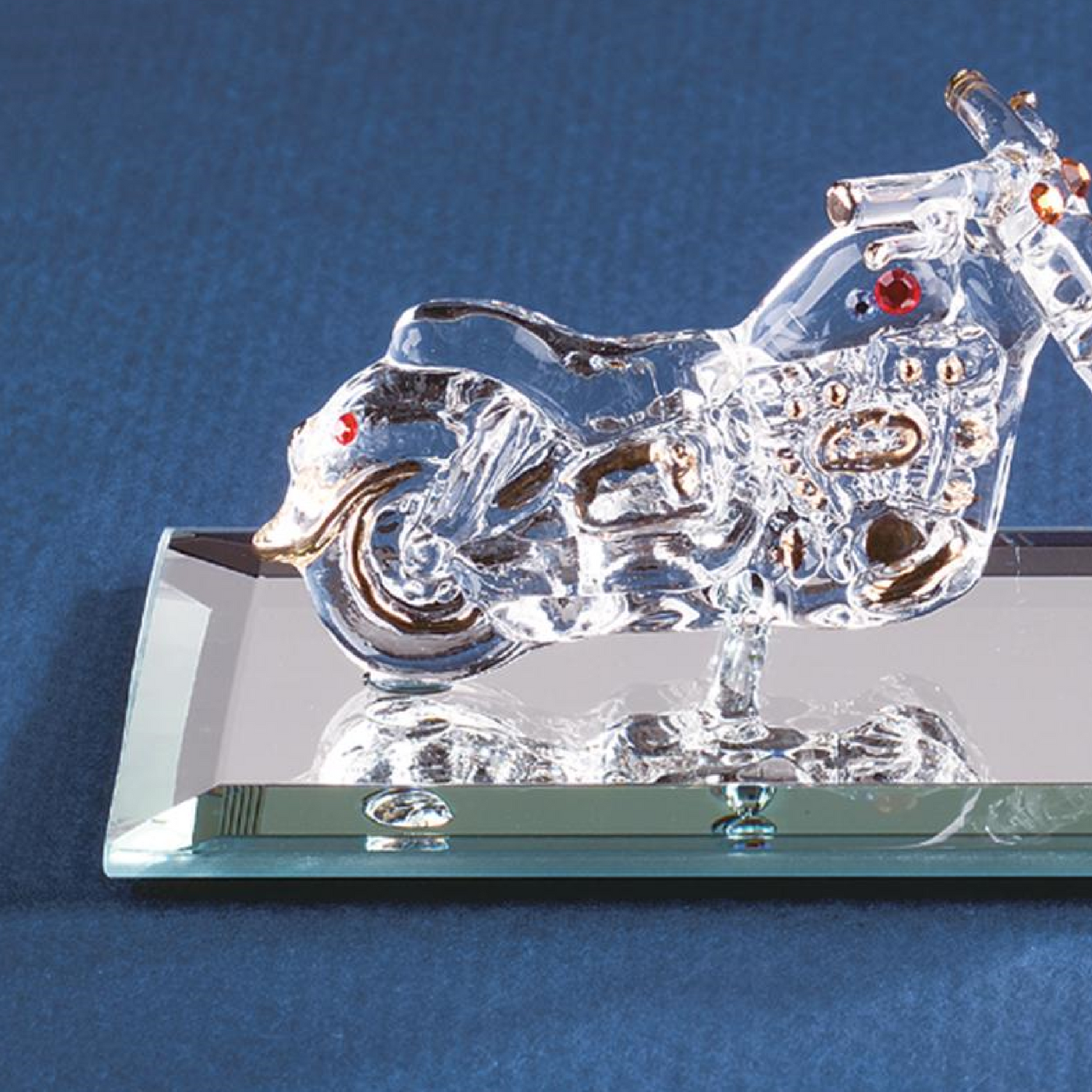 Glass Baron Motorcycle Figure