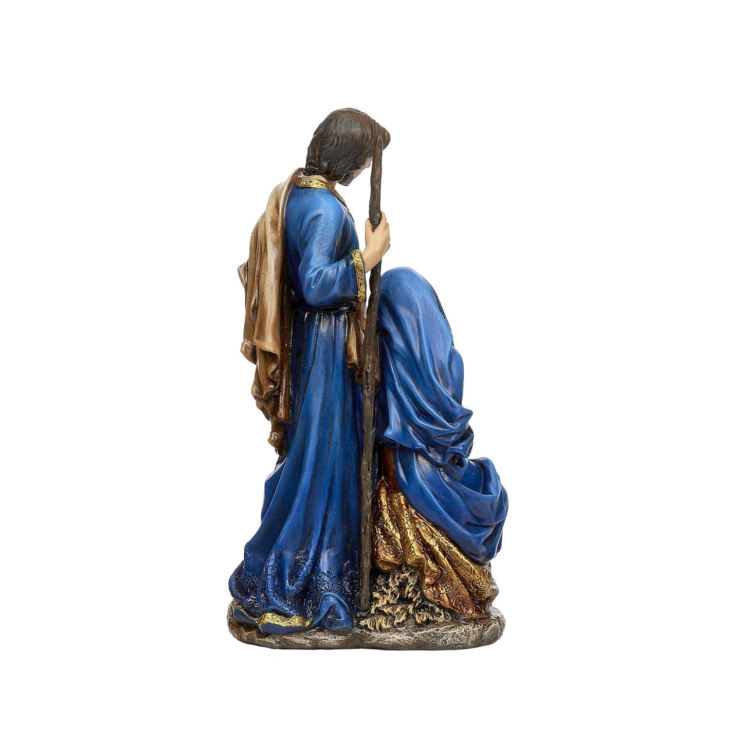 Holy Family Blue & Gold Figure by Josephs Studio