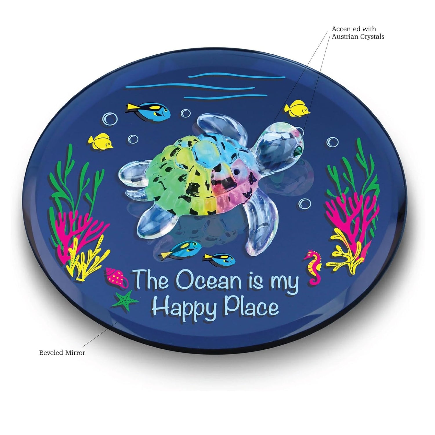 Glass Baron Sea Turtle "Happy Place" - Ria's Gift Shop
