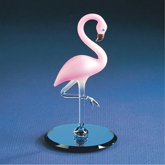 Glass Baron Flamingo Figure