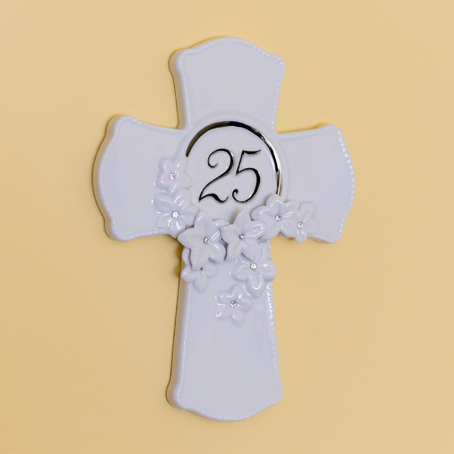 Roman Inc 25th Anniversary Cross Love In Bloom