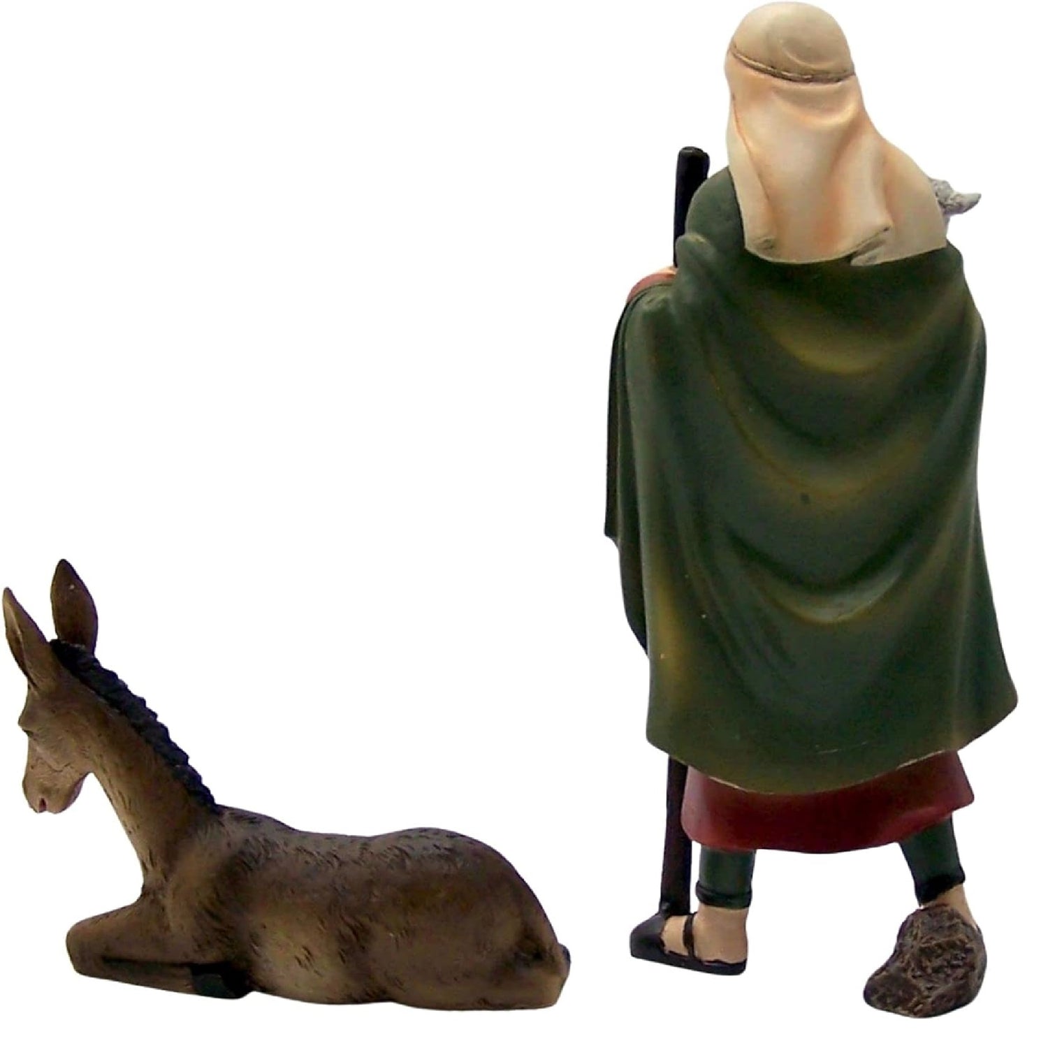 Nativity With Stable Shepherd And Donkey 6 Piece Set