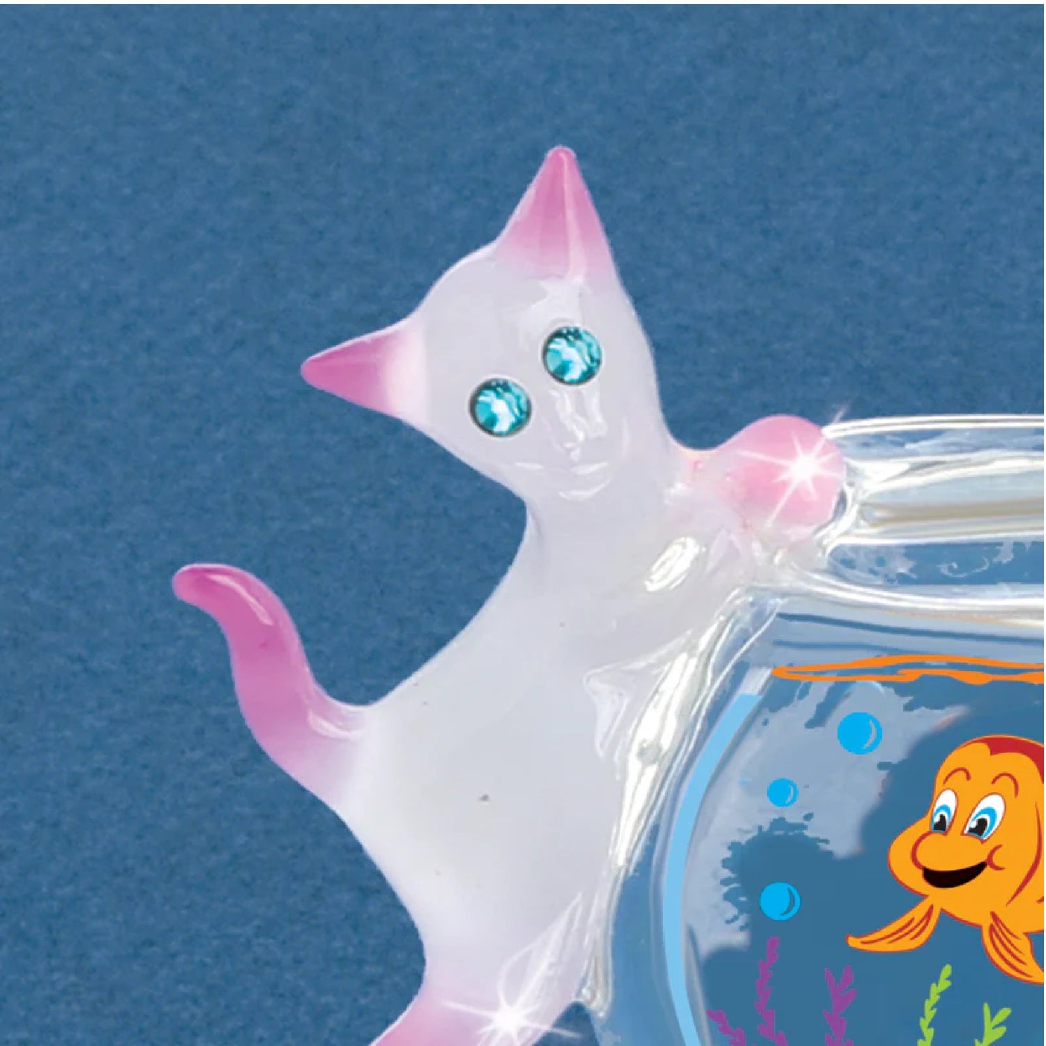 Glass Baron Fishbowl Kitty Figure