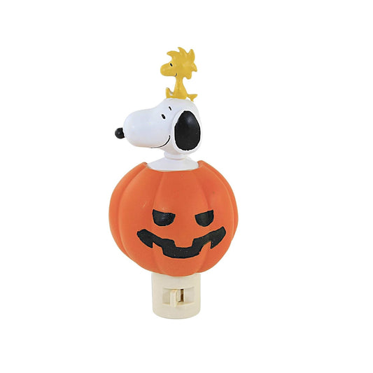 Roman Snoopy Woodstock Jack-O-Lantern Veilleuse Prise Pivotante