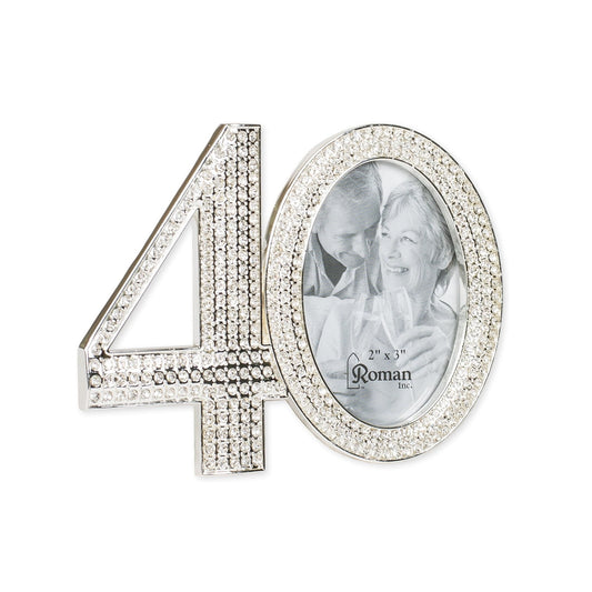 40th Anniversary Rhinestone Frame Caroline Collection
