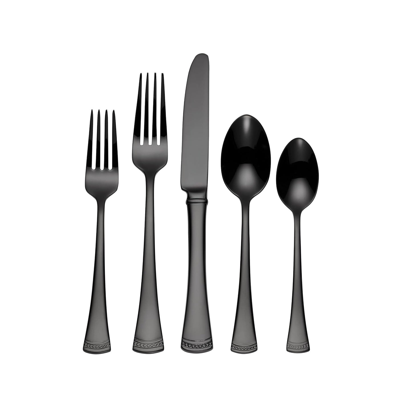 Portola Black 20-Piece Flatware Set by Lenox