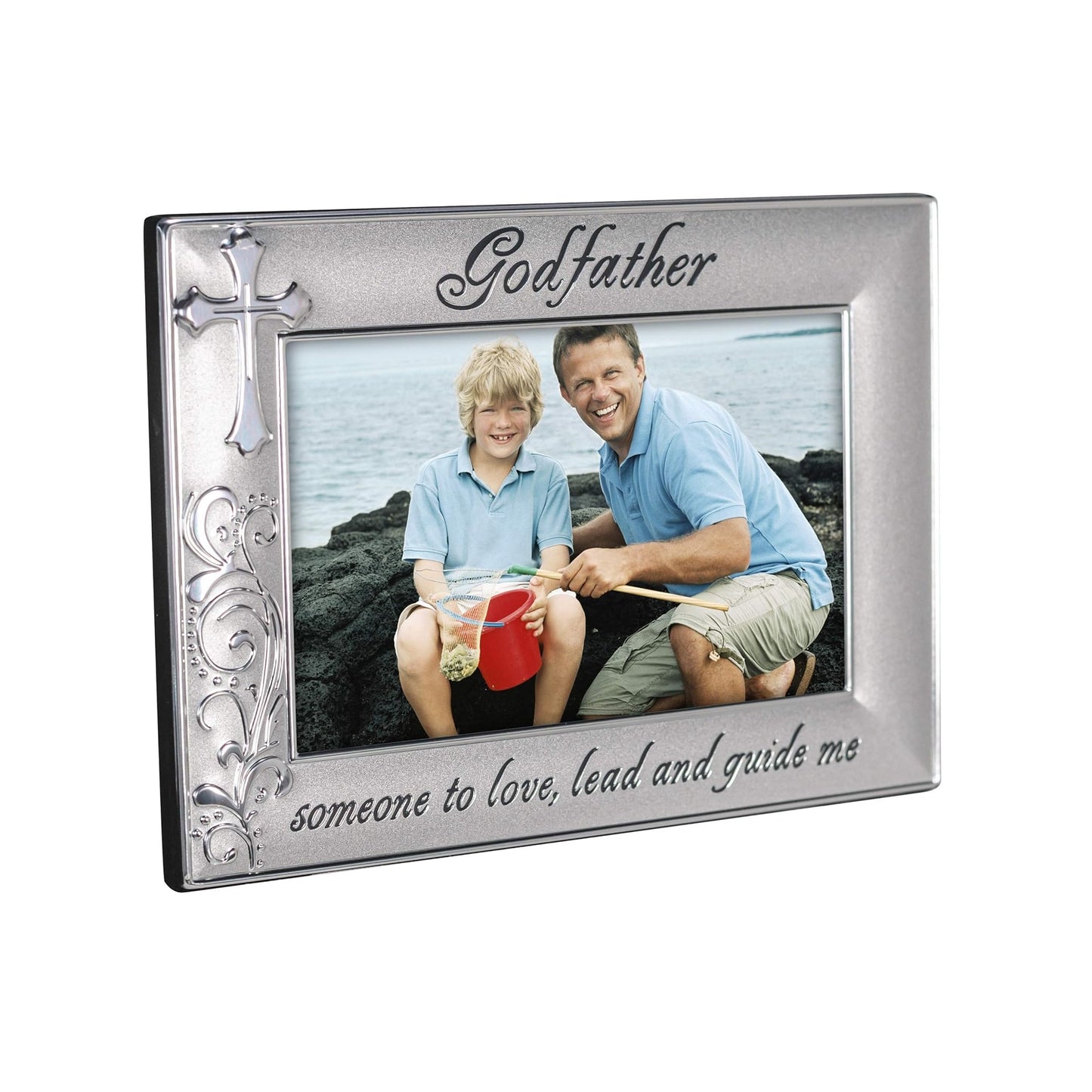 Malden Godfather with Cross Picture Frame Silver