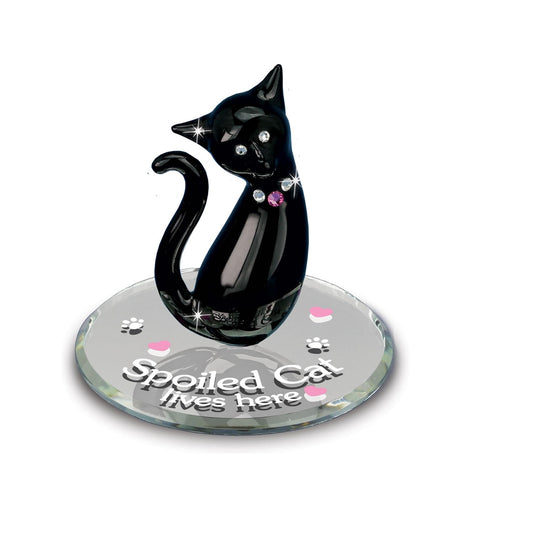 Glass Baron Spoiled Cat Large - Ria's Gift Shop