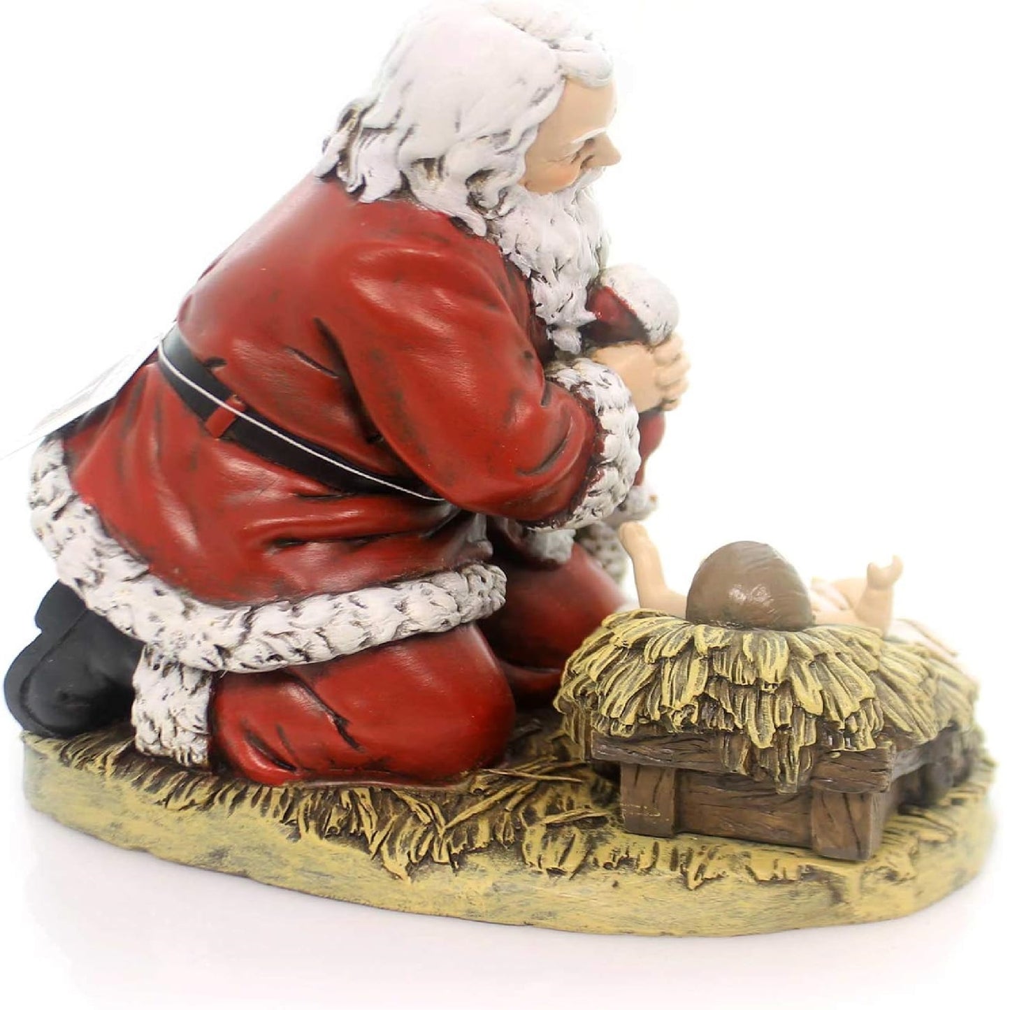 Joseph Studio Kneeling Santa With Christ Child Figurine